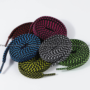 梵菲奇鞋带适配塔克篮球鞋小丑湖人6黑白运动鞋彩色帆布登山运动