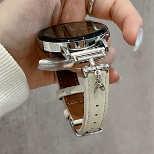 萱芊适用oppowatchx表带手表oppowatch3表带皮oppo新款皮watch智能4pro女款原装watch2手环时尚版SE42mm男士