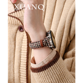 3pro女款 GT3 2pro手表带皮新款 萱芊适用于华为GT6千鸟格小蛮腰华为手表GT5GT4表带watch4 fit3 2荣耀4pro表带