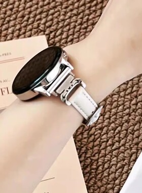 萱芊适用GT6金属拼皮华为gt5表带女watch5手表gt4新款pro女款智能watchgt5高级gt2女士gt3男士41mm运动gtgt1