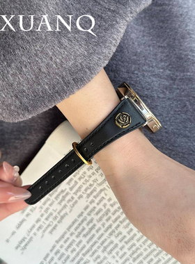 萱芊适用于GT6皮GT5华为手表GT4表带GT3女款GT2智能watch5手表带荣耀4新款3通用42mm专用fit小香风pro高级感1