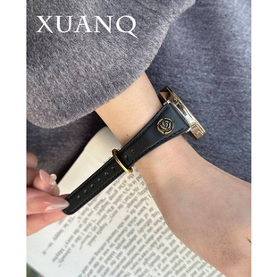 萱芊适用于GT6皮GT5华为手表GT4表带GT3女款 3通用42mm专用fit小香风pro高级感1 GT2智能watch5手表带荣耀4新款