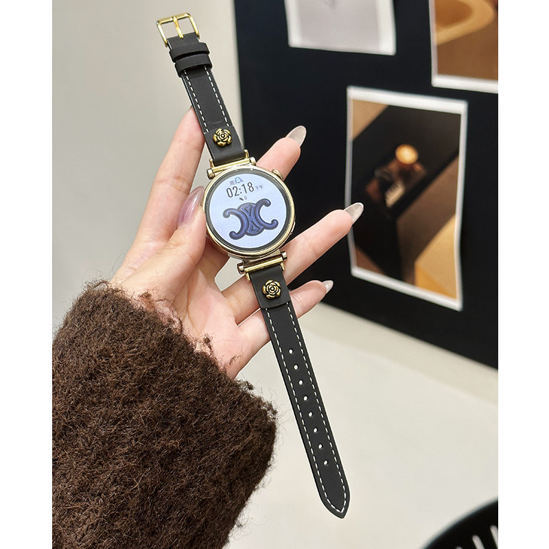 萱芊适用于山茶花拼色表带华为手表GT5GT4手表带watch4秋冬3pro拼色GT3/2智能Fit3/2荣耀magic2女4pro新款,智能设备,智能手表手环表带/腕带,淘宝优惠券,粉丝福利购,淘宝优惠卷