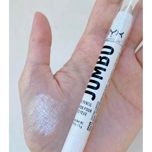 NYX jumbo ee胖胖KFW眼影笔卧笔蚕高光提亮笔604哑光白08y珠光白#