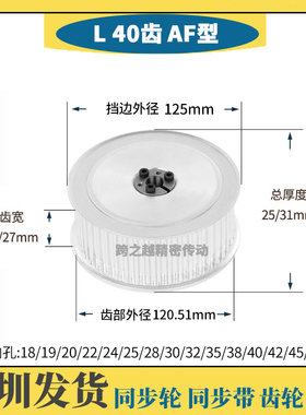 ECB/HPLA现货L40齿免键AF齿宽21/27胀紧套同步轮涨套内孔18-50mm