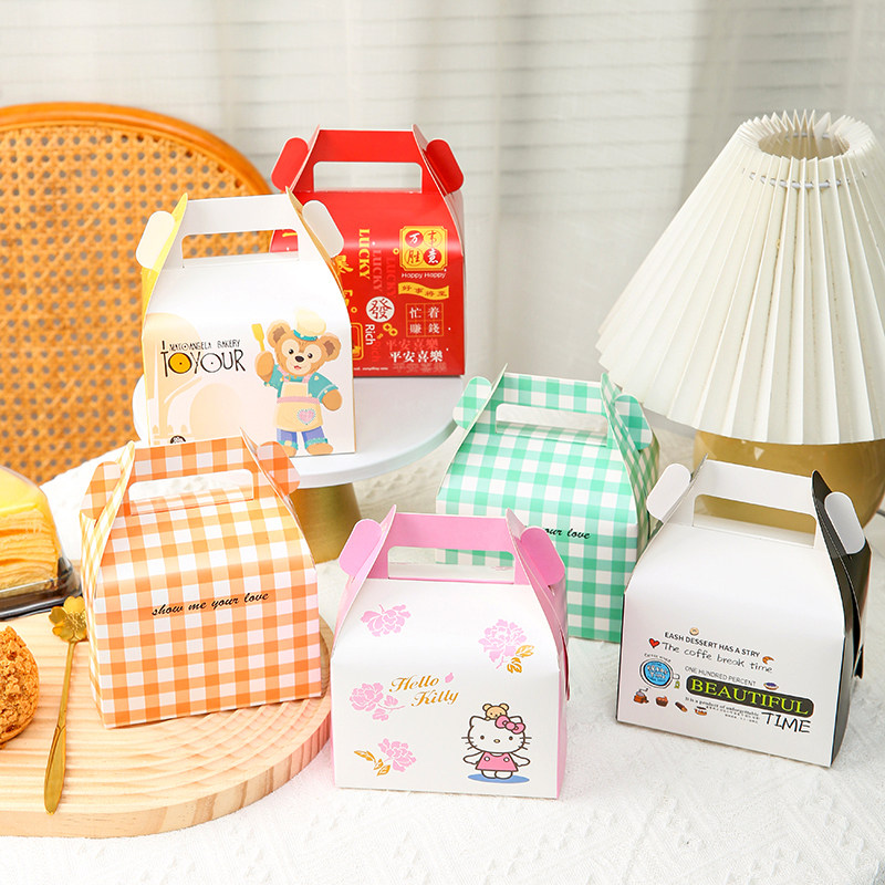 手提西点盒子慕斯蛋糕打包盒蛋糕包装盒甜品烘培食品一次性打包盒,厨房/烹饪用具,点心包装盒/包装袋,淘宝优惠券,粉丝福利购,淘宝优惠卷