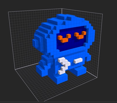 桌面摆件Codex宝宝3d像素3d打印潮玩桌面摆件周边吉祥物模型模玩