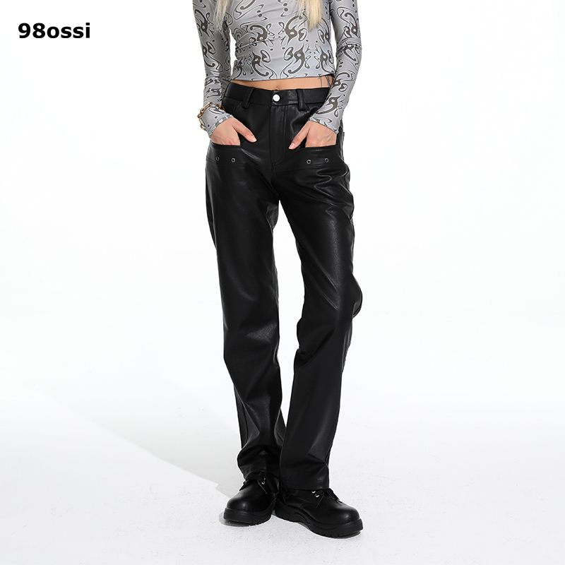 中腰街头98ossi长裤皮裤