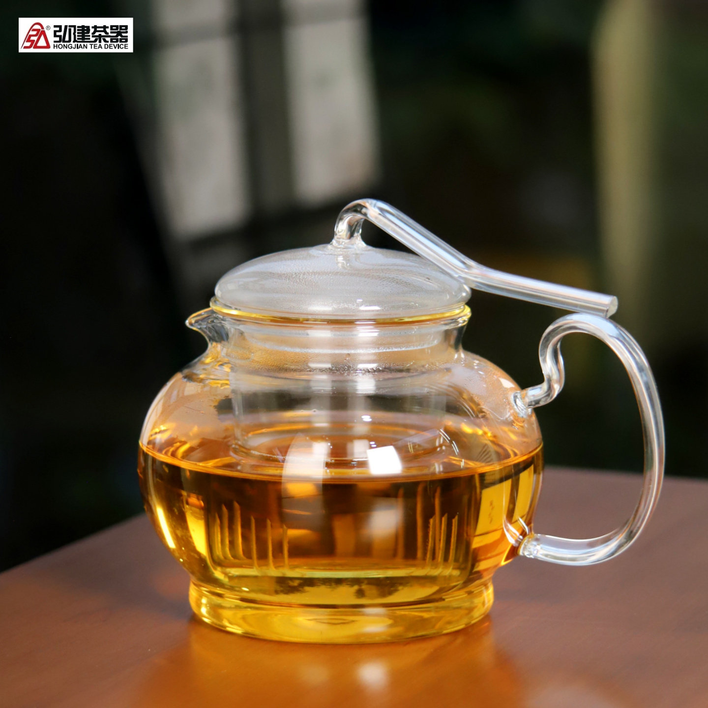 弘建如意耐热玻璃茶壶600mL