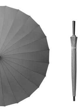 长柄雨伞加厚大号j双人直柄黑色商务男女简约个性复古风遮阳防u.