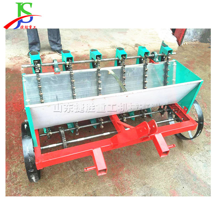 农用大蒜播种机 汽油动力播种机械化设备 手推式牵引式种蒜机