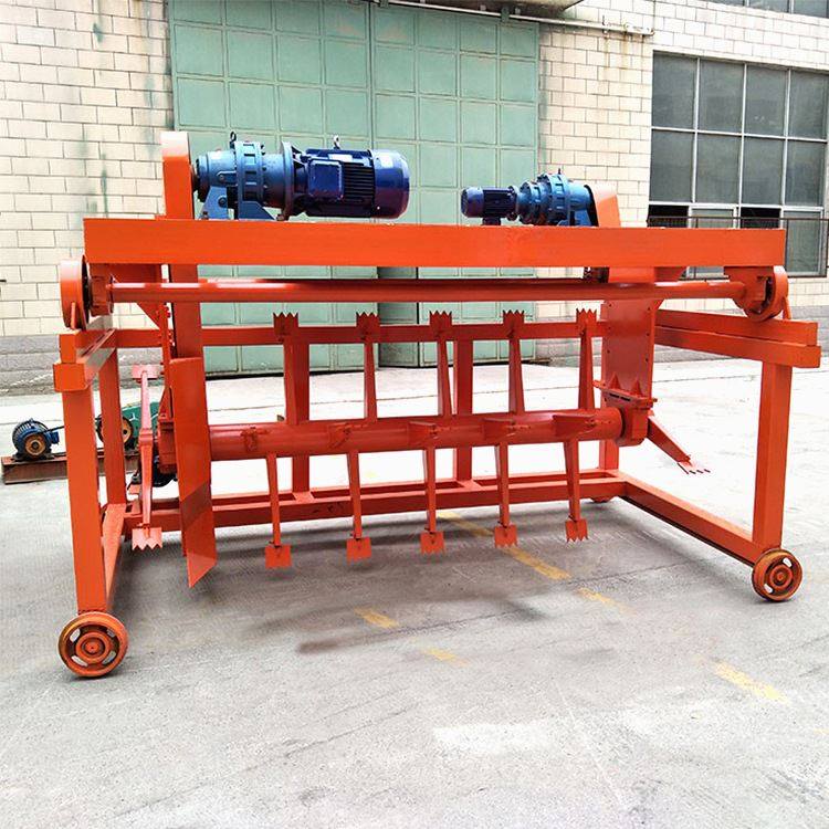 养殖场槽式翻抛机 年产3万吨以上电力带动一机多槽使用翻抛机