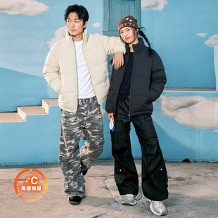 保暖棉服情侣装 啄木鸟棉衣男女款 宽松加厚外套冬季 新款 面包服 冬季