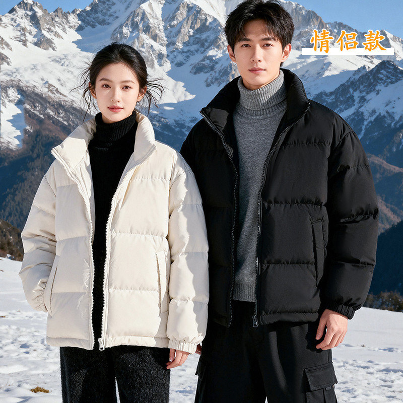 啄木鸟棉服男女款冬季新款宽松加厚外套冬季保暖棉衣情侣装面包服