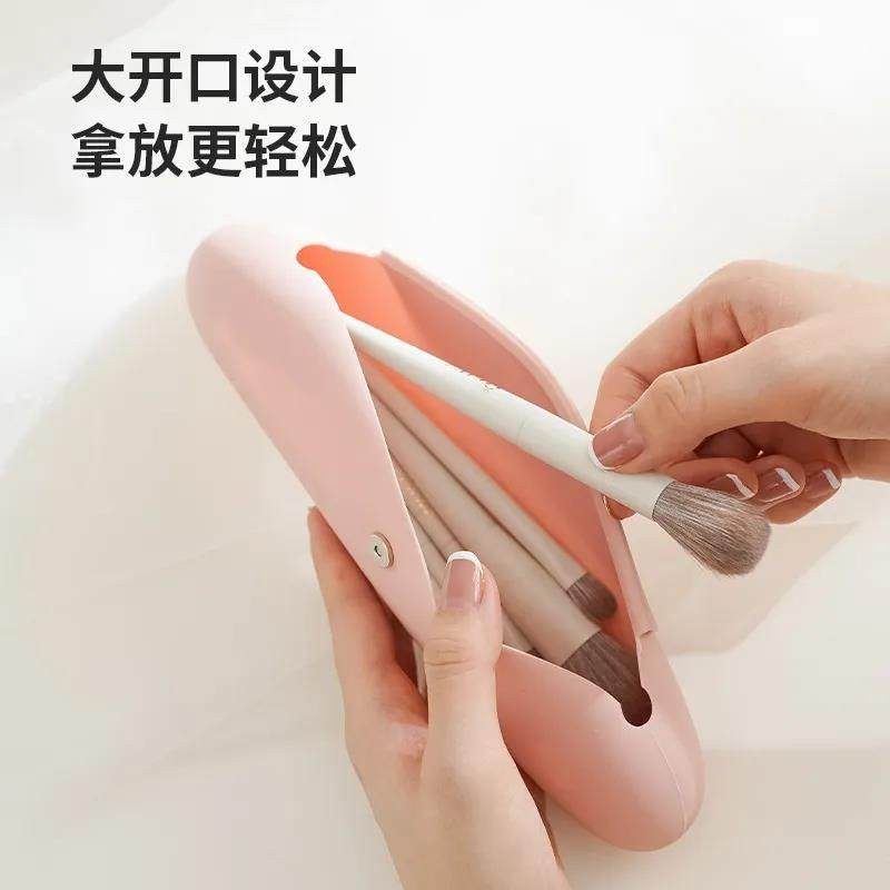 化妆刷收纳包软矽胶不伤物品防水易清洗旅行便捷式收纳袋口红小包,收纳整理,化妆刷收纳盒/桶,淘宝优惠券,粉丝福利购,淘宝优惠卷