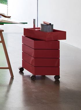 意大利Magis旗舰店360旋转收纳柜文件柜置物柜办公家具滑轮推车