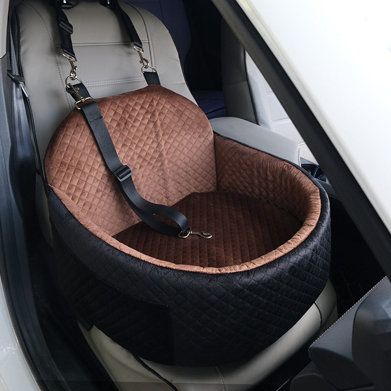 跨境宠物车载窝加高垫汽车座椅车用狗狗旅行狗窝外出车用窝猫窝