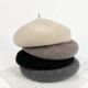 百搭保暖蓓蕾帽时尚 帽子女100%纯羊毛贝雷帽好版 型秋冬新款 画家帽