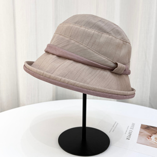 渔夫帽子女士2025年新款 防晒帽可折叠盆帽太阳帽 轻薄遮阳帽春夏季