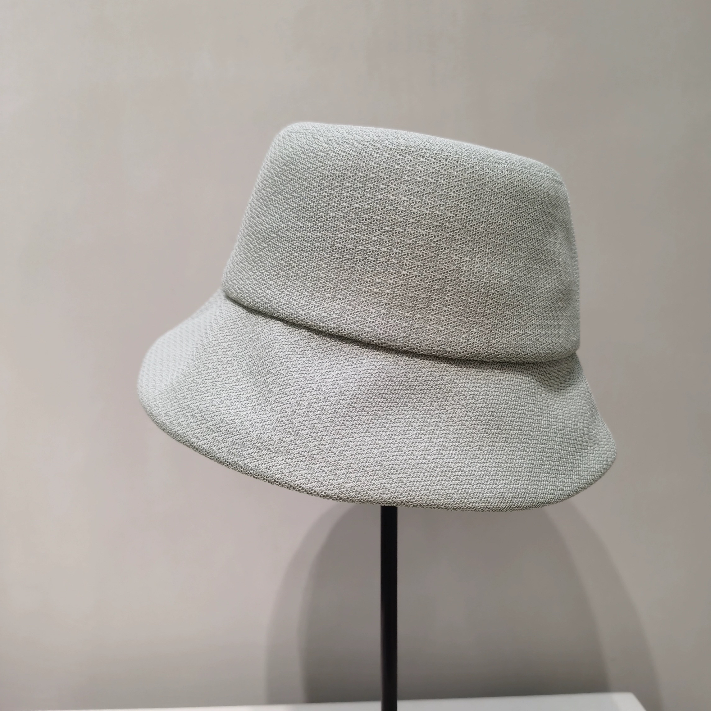 高级感柔软天青色渔夫帽女春夏季遮阳防晒帽日系百搭布帽子太阳帽