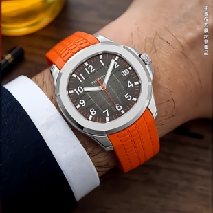 适配百达翡丽手雷5164/5167氟橡胶硅胶手表带配件21mm表带蝴蝶扣