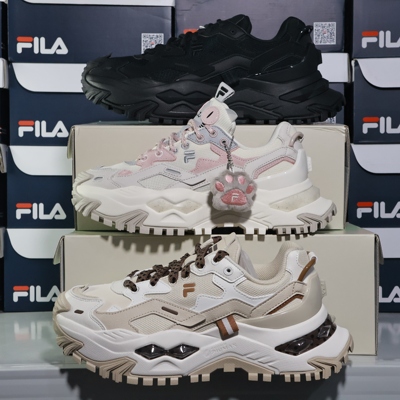 FILA/斐乐 Bianco 硬糖 厚底 防滑耐磨 减震透气 增高鞋 老爹鞋