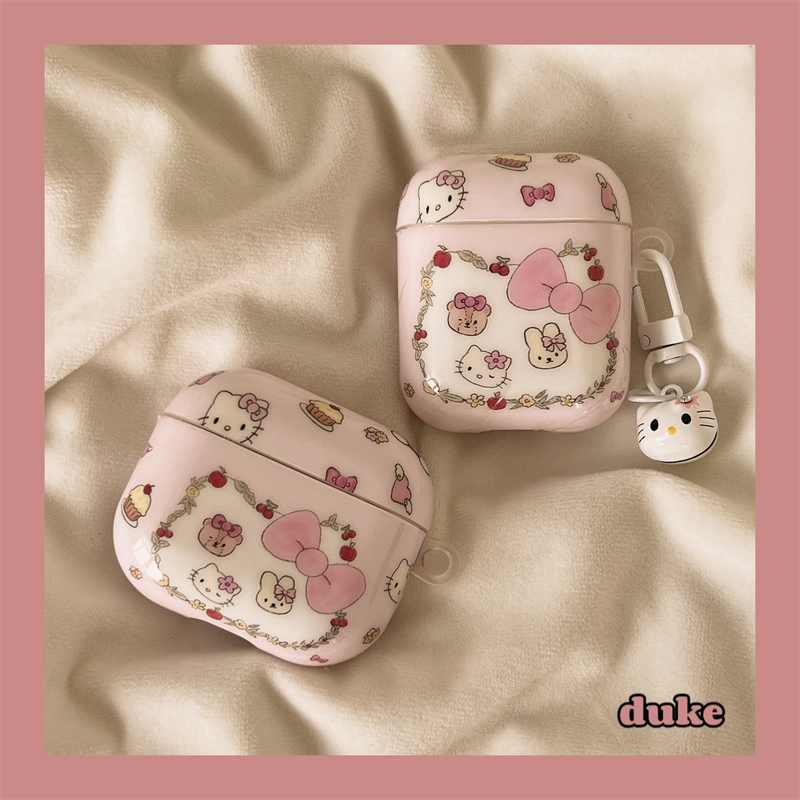 适用苹果耳机套卡通兔子凯蒂猫