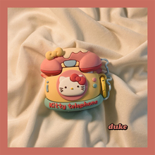 硅胶立体电话机hellokitty适用airpodspro2代保护套苹果耳机保护壳airpods4无线蓝牙耳机套airpods3软壳1/2代