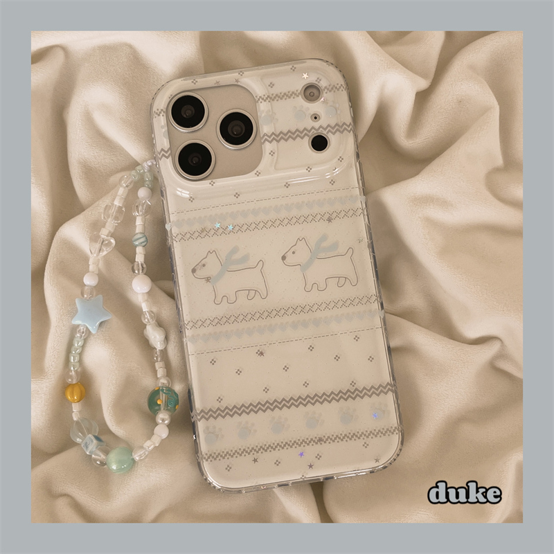 适用苹果手机壳ins涂鸦线条小狗