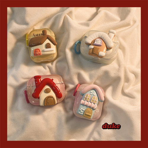 苹果手机壳tpu立体房屋防摔