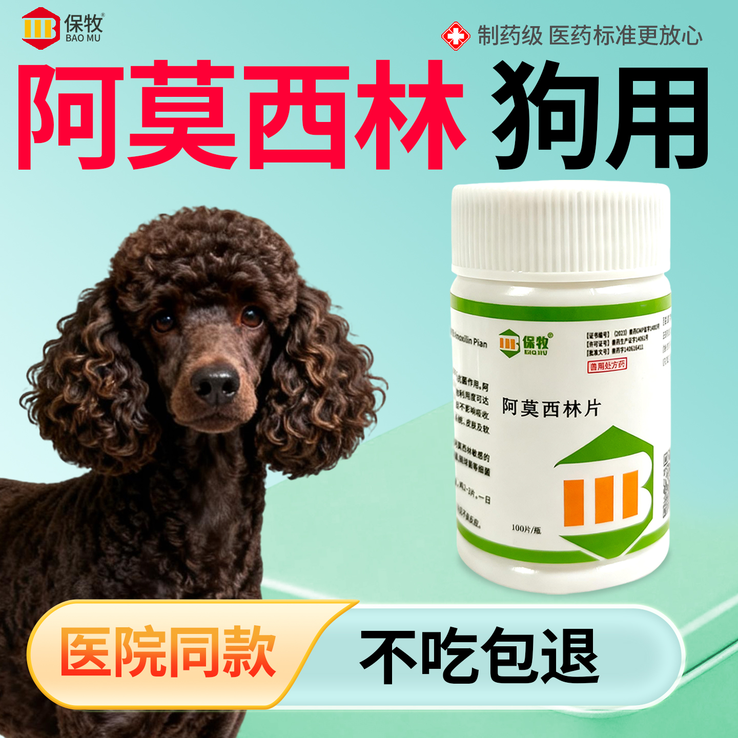 保牧【阿莫西林】兽用感冒咳嗽药