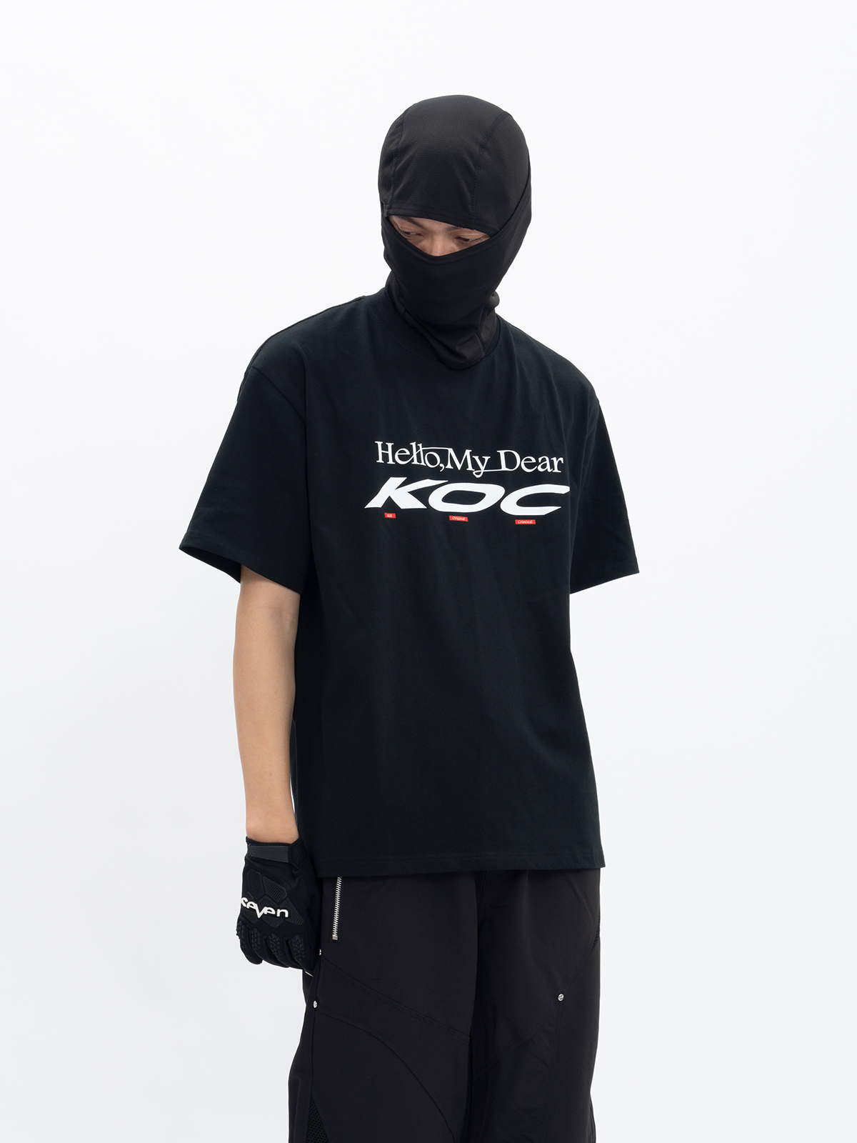 opfor 2023ss纯棉反讽标语字母短袖slogan tee印花宽松小领口短T