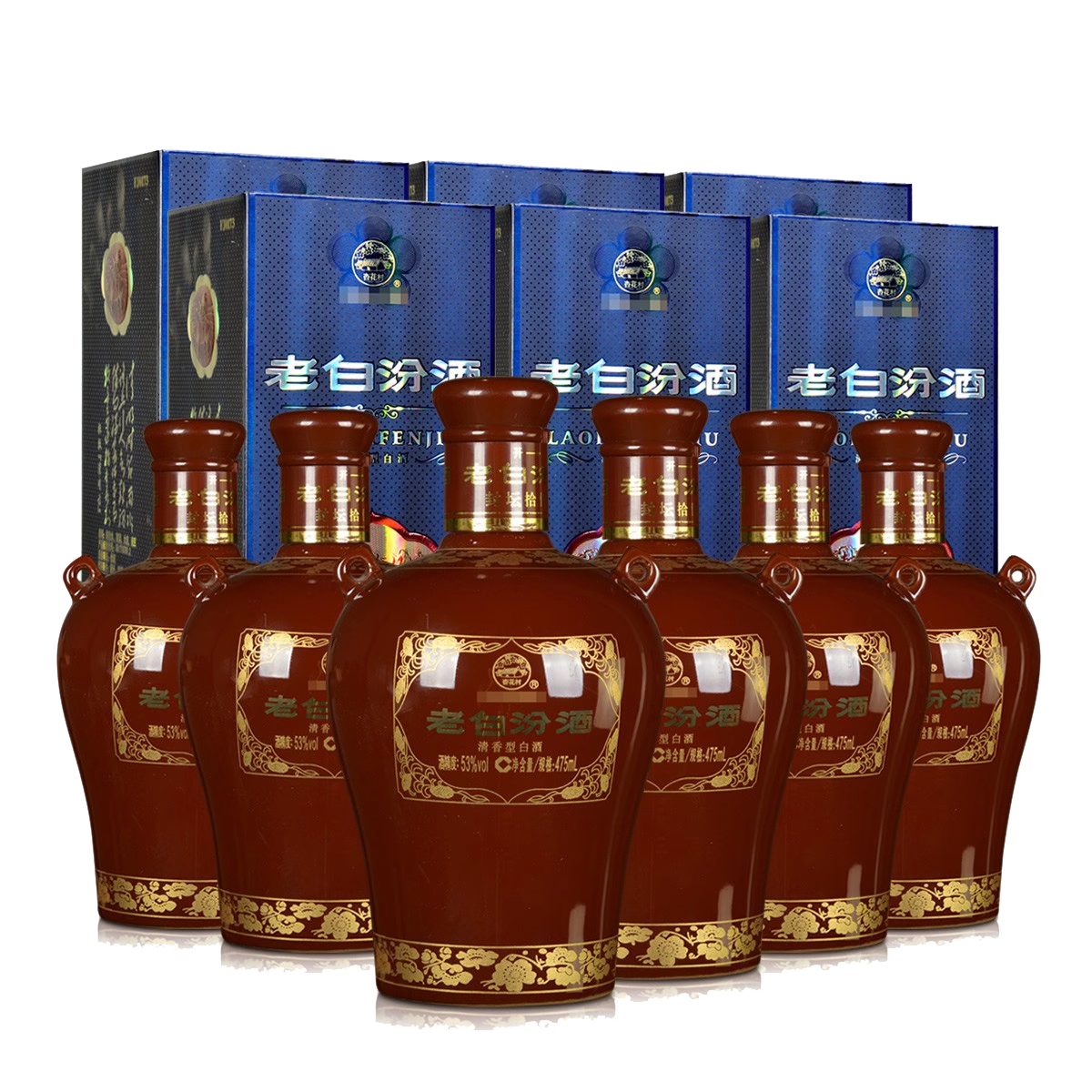 山西汾酒53度老白汾封坛15 475ml*6 清香型