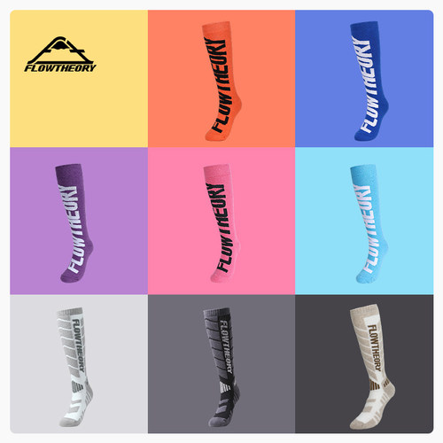 FT滑雪袜加厚保暖高筒成人儿童