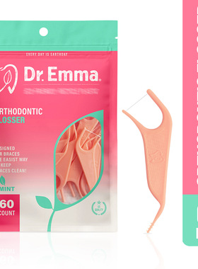 60 bags of orthodontic dental floss packaging, toothpicks,