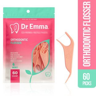 60 bags of orthodontic dental floss packaging, toothpicks,