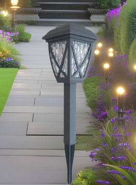Solar grid lights, outdoor grid courtyard lights, floor mou