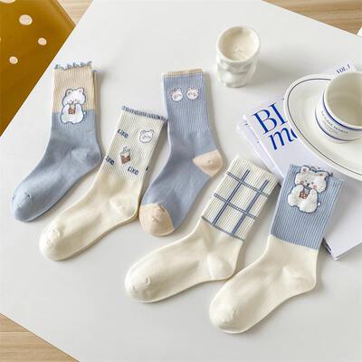 Spring and Autumn New Combed Cotton High Barrel Mushroom Ed