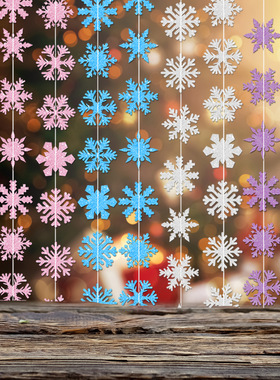 Christmas decoration props, sewing snowflakes, double-sided
