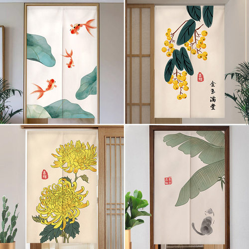 Customizable logo door curtains for bedrooms, living rooms,