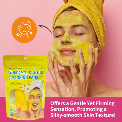 Turmeric Kojic Acid Cleansing Pad Facial Care Deep Cleansin