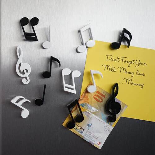 Fun notes refrigerator sticker piano score note magnet refr
