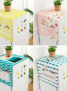Single door refrigerator cover cloth Nordic style fabric du