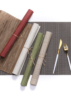 Teslin PVC dining mat, Western style mat, anti slip and hea