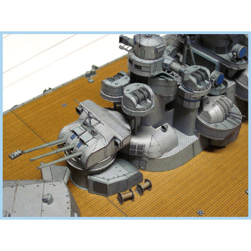 1: 250 Battleship Paper Model Handmade DIY Military Fan Col