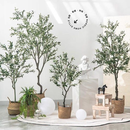 Nordic simulation green plants, fake potted plants, large d