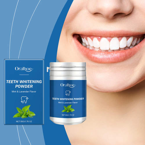 ORALHOE teeth cleaning powder provides fresh breath, gentle