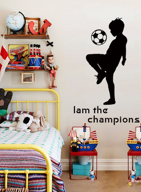 DX073 Children's Room Boy's Bedroom Iam the champions Backg