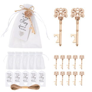 2024 New Creative Keychain Bottle Opener Wedding Party Part