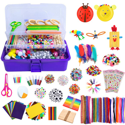 DIY Children's Puzzle Toy Handheld Storage Folding Box Set